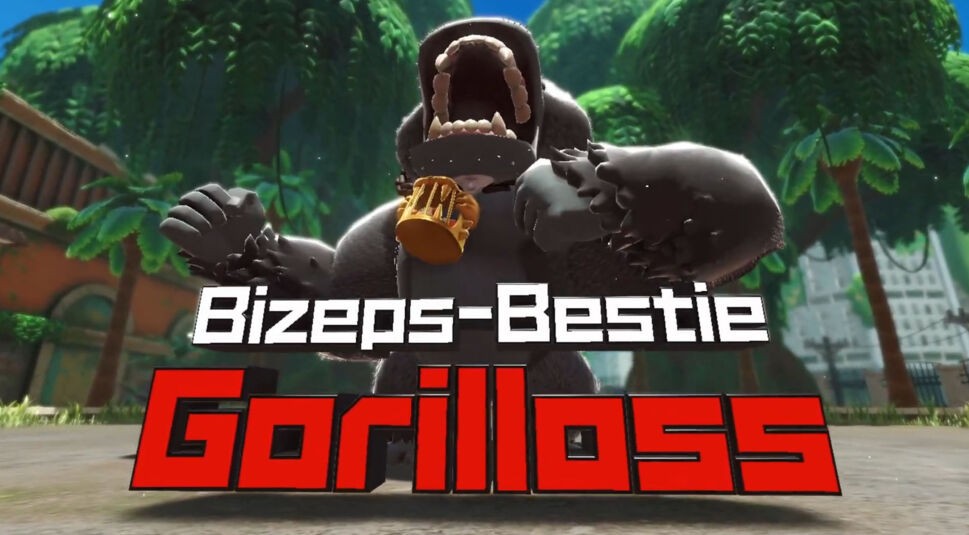 Der Boss Bizeps-Bestie Gorilloss in Kirby und das vergessene Land