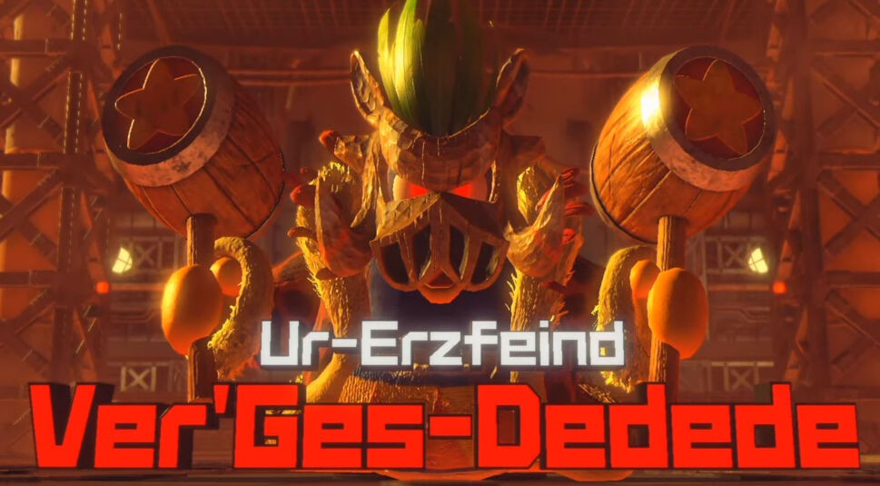 Der Boss Ur-Erzfeind Ver'Ges-Dedede in Kirby und das vergessene Land