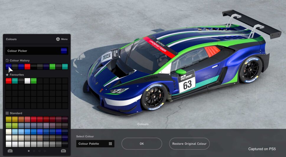 Ein Auto beim Tuning im Spiel Gran Turismo 7