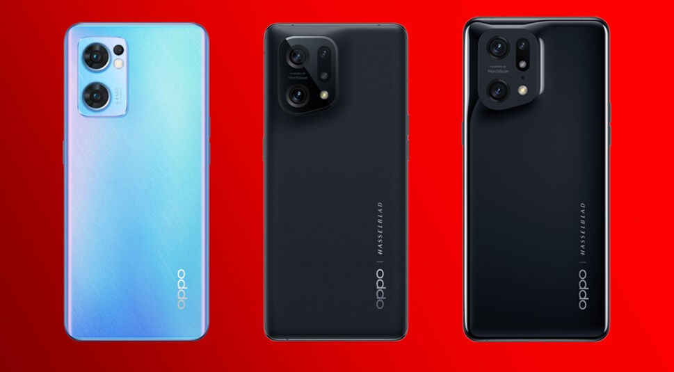 Oppo Find X5, X5Lite und XPro im Vergleich