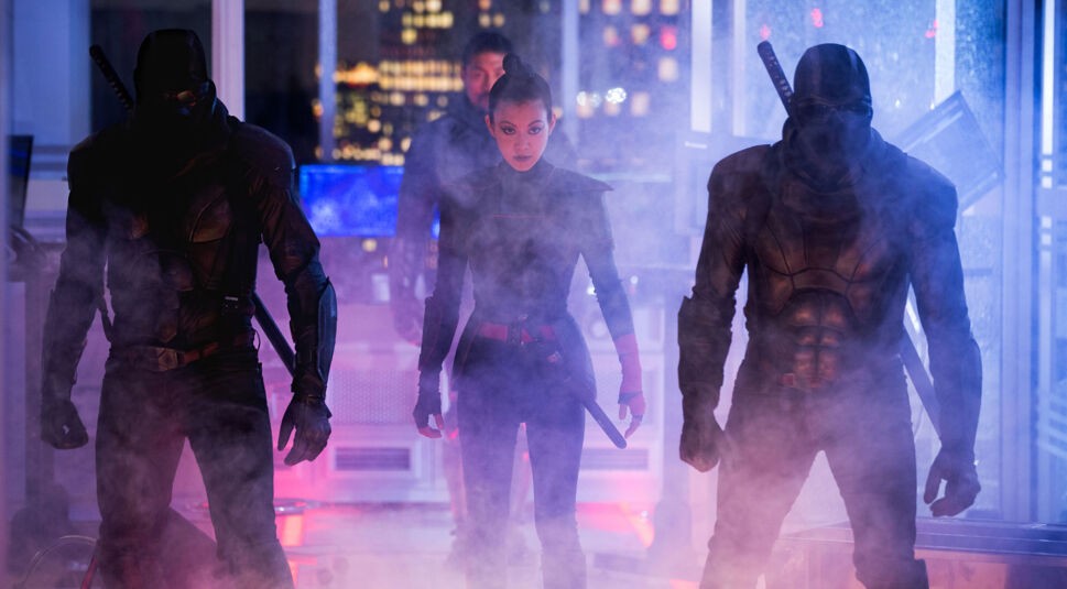 Eine Gruppe Ninjas im Film Teenage Mutant Ninja Turtles: Out of the Shadows