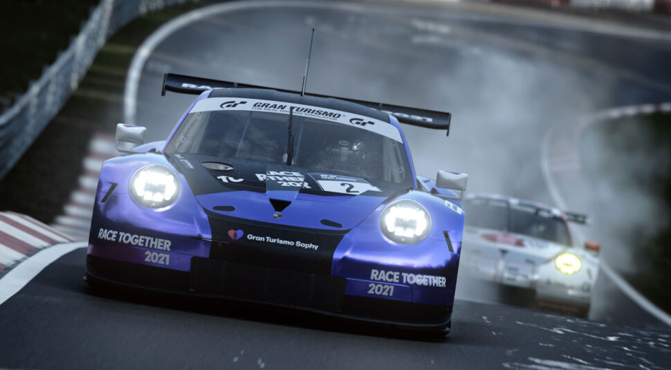 Sonys KI GT Sophy bei einem Rennen gegen eine:n menschliche:n Fahrer:in