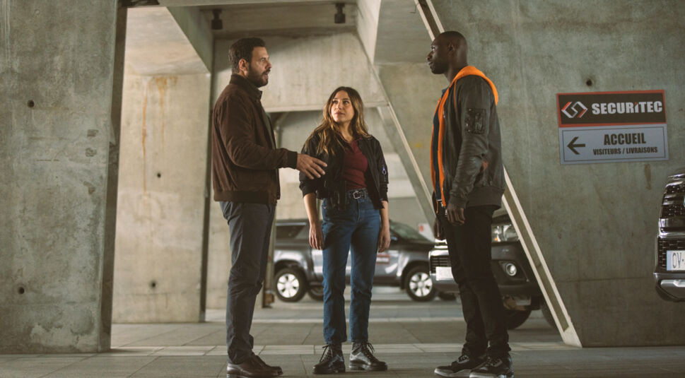 Izïa Higelin, Omar Sy und Laurent Lafitte in Ein Mordsteam ermittelt wieder