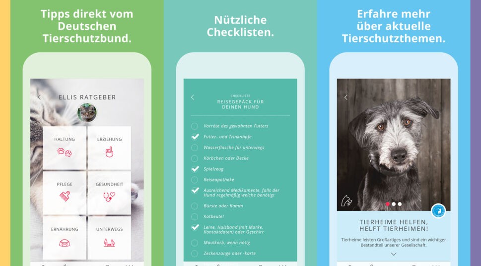 Screenshots der App Mein Haustier