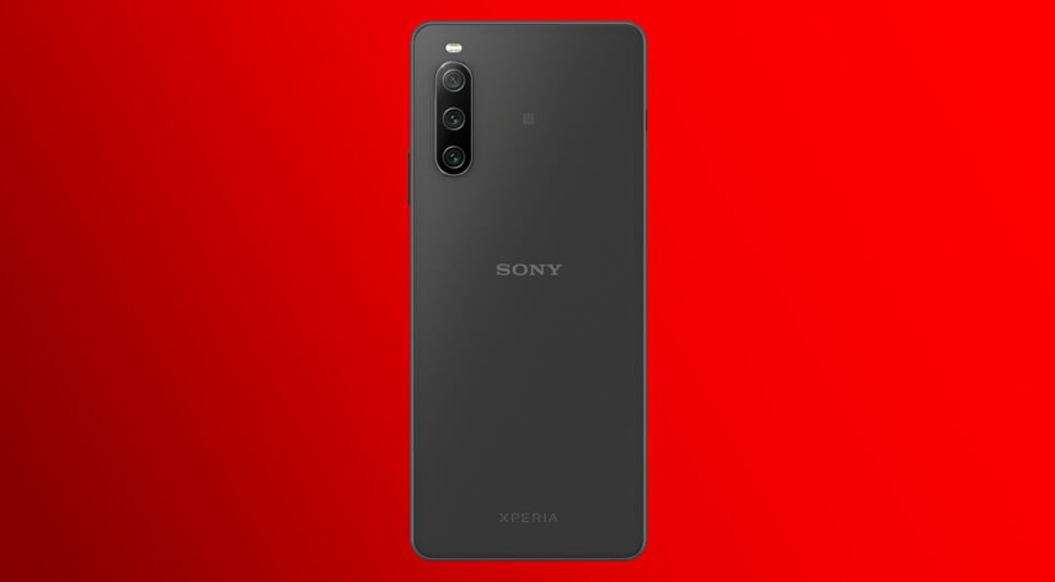 Sony Xperai 10 IV von hinten