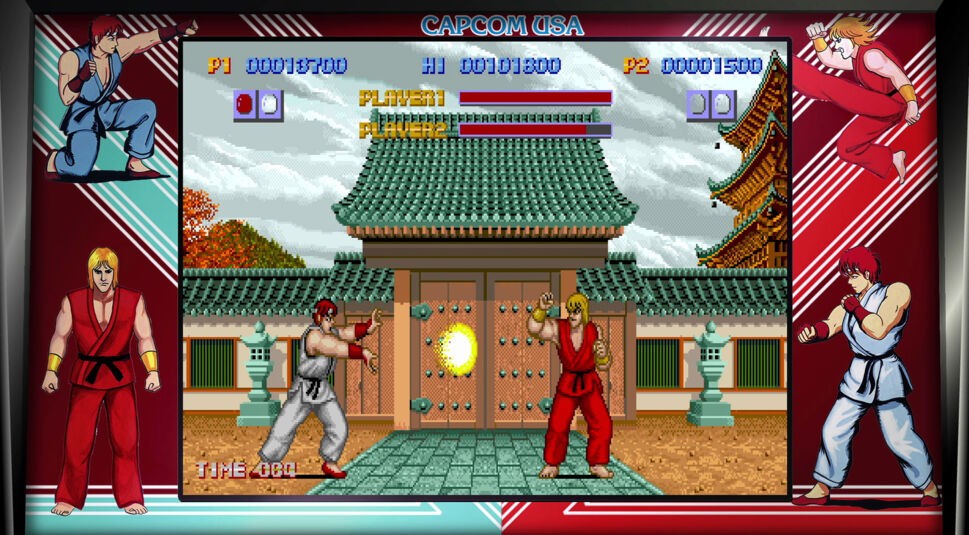 Ken und Ryu in einem Street Fighter Kampf