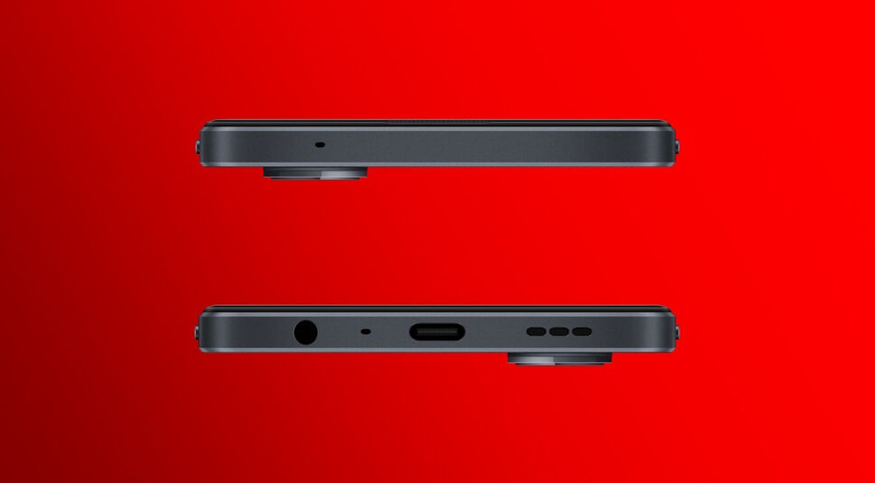 Oppo Reno 8 Lite unten und oben Ansicht