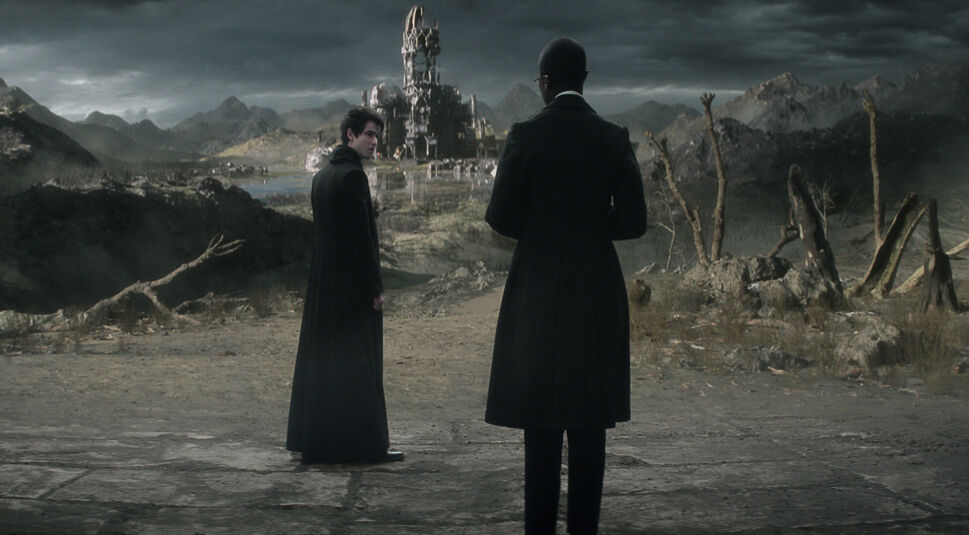 Dream steht vor seinem Schloss im Traumreich