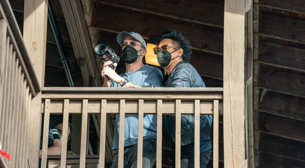 Darren Aronofsky und Matthew Libatique beim Dreh von The Whale