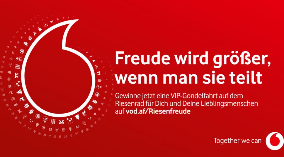 Vodafone verschenkt Freude mit dem Riesenfreude-Gewinnspiel