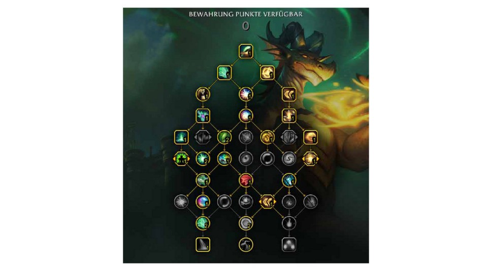 Bewahrung-Skillbaum des Rufers in WoW: Dragonflight