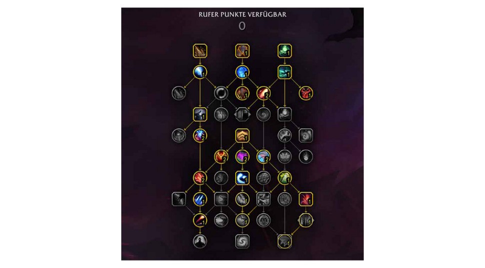 Rufer-Skillbaum des Schaden-Rufers in WoW: Dragonflight