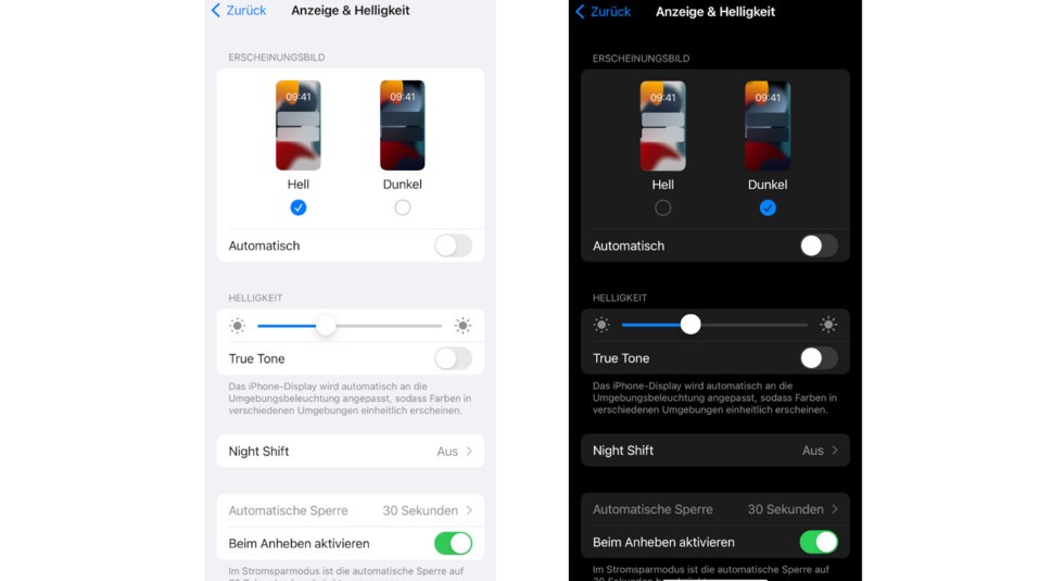 iPhone: Helligkeit ändern