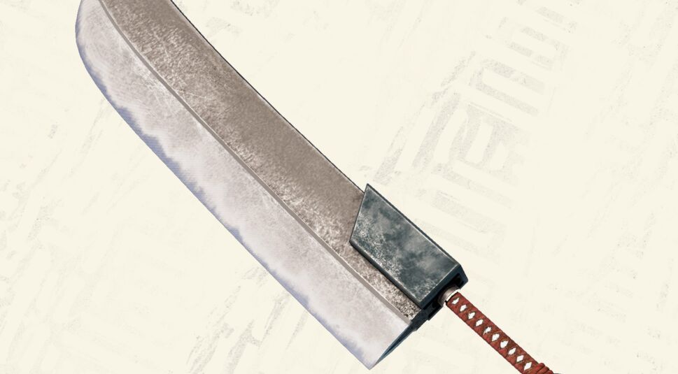 Die Waffe Nodachi in dem Hunting-Game