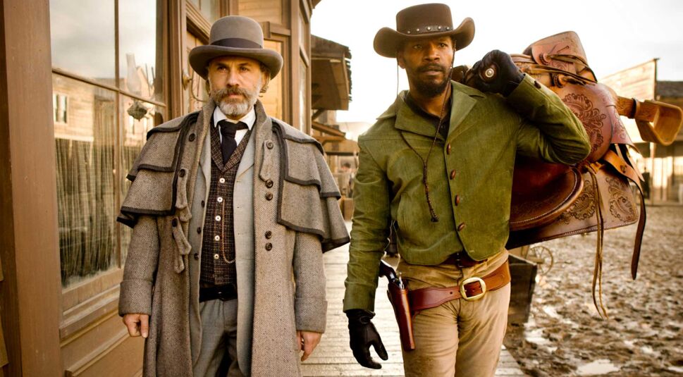 Christopher Waltz und Jamie Foxx in Django Unchained