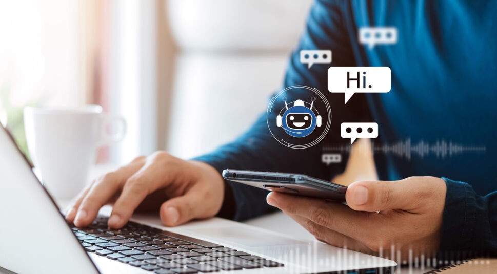 Chatbot beantwortet Kundenfragen