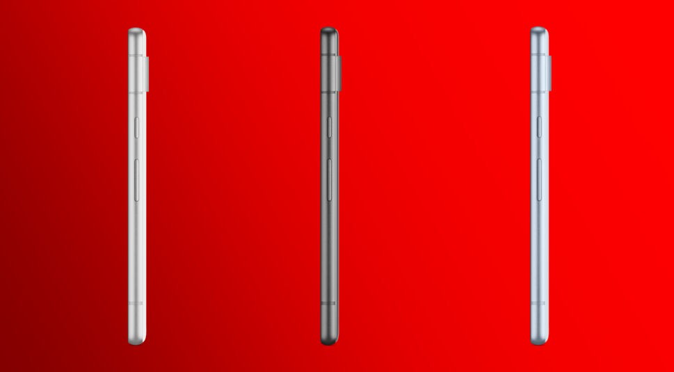 So sehen die neuen Google Pixel 7a-Geräte von der Seite aus