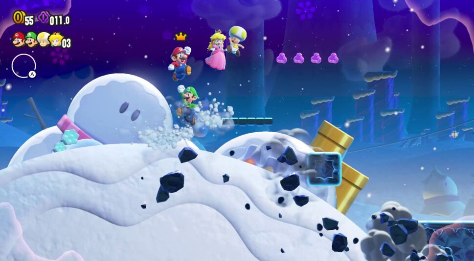 Mario, Luigi, Toad und Peach im Multiplayer des neuen Super Mario Bros. Wonder