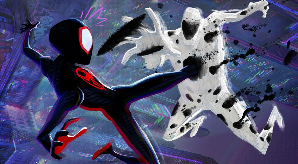 spider-man kämpft in spider-man across the spider-verse kritik