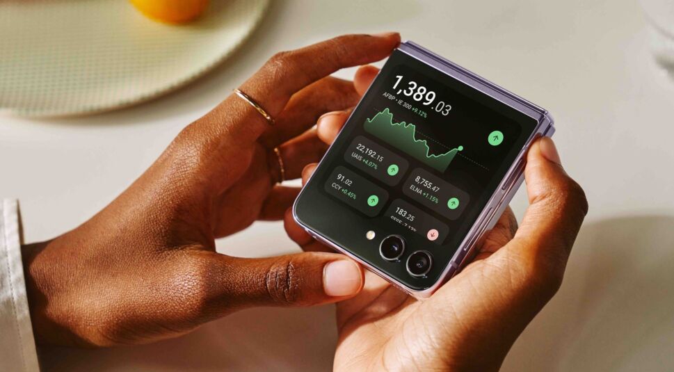 Das Außendisplay des Galaxy Z Fold5