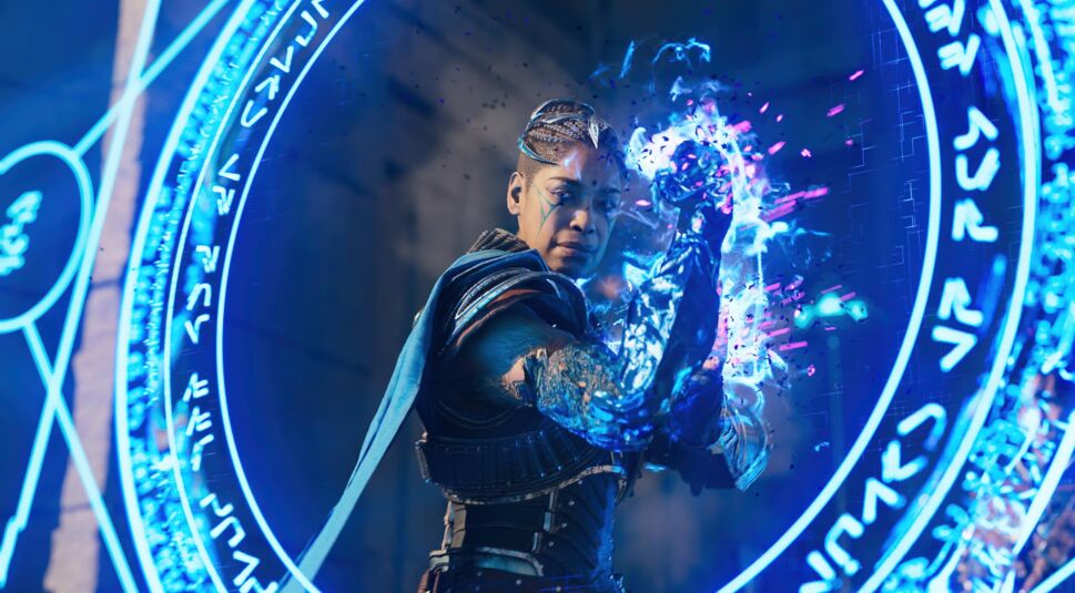 Krikan auf Immortals of Aveum erzeugt blaue Magie