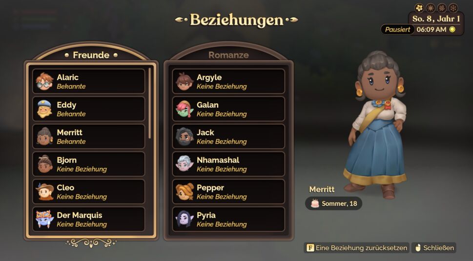 Die Beziehungsübersicht