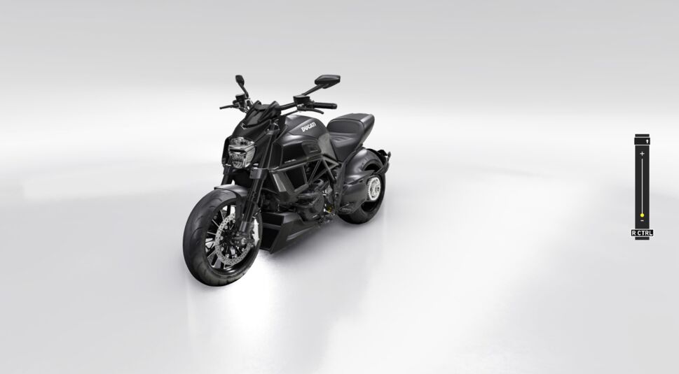 Ducati Diavel in schwarz