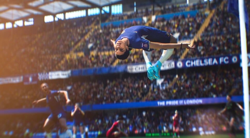 Sam Kerr macht Freudensprung