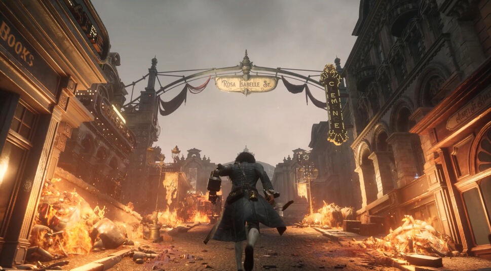  Die prunkvollen Straßen von Krat können auch mal brennen.