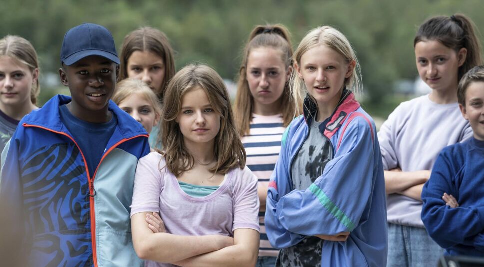 Die Externen: Musti (Aaron Sansi), Ruda (Franka Roche) und Sebi (Holly Schiek)