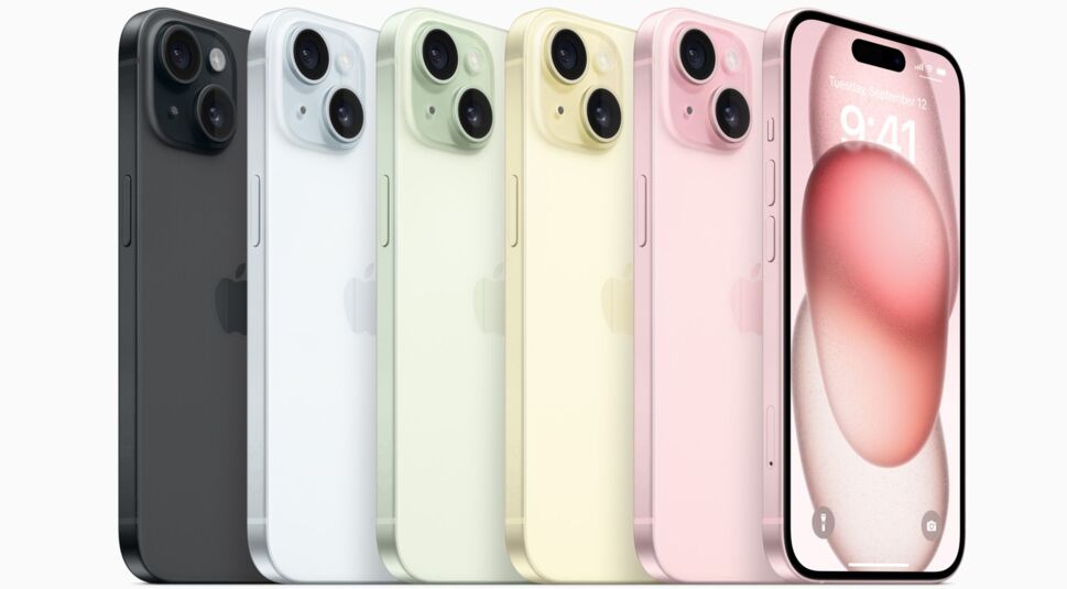 Die Farben des iPhone 15