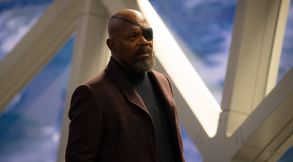 Samuel L. Jackson ist als Nick Fury in "The Marvels" mit Augenklappe zu sehen.