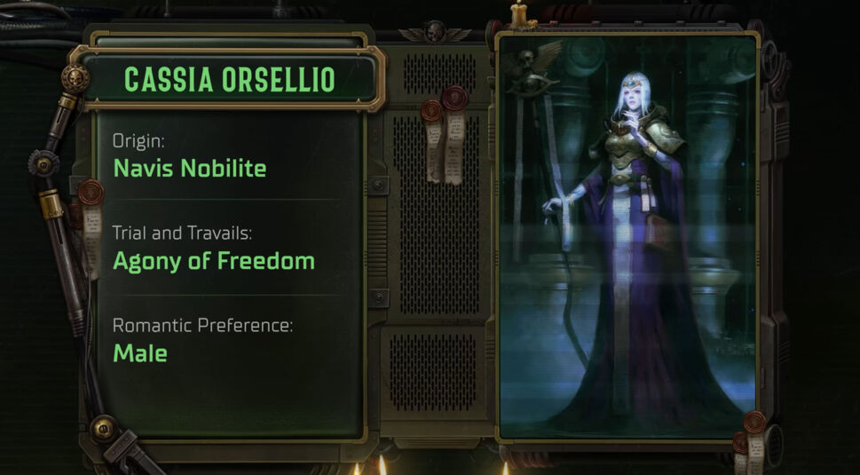 Cassia Orsellio aus Warhammer 40K: Rogue Trader