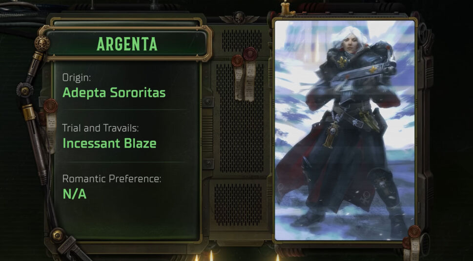 Schwester Argenta aus Warhammer 40K: Rogue Trader