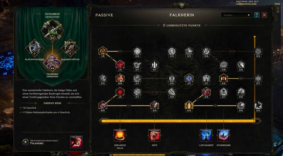 Einer der passiven Talentbäume in Last Epoch