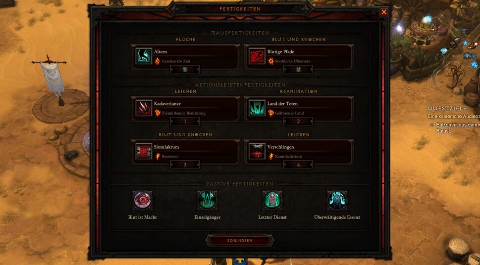 Ein Totenbeschwörer in Diablo 3