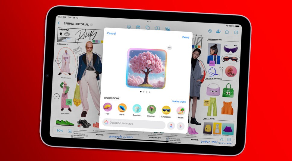  Die Funktion "Image Playground" kann KI-gestützte Bilder erstellen und ist ebenfalls Teil von Apple Intelligence.
