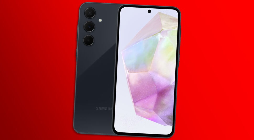 Das Galaxy A35 5G in der Farbe Awesome Navy