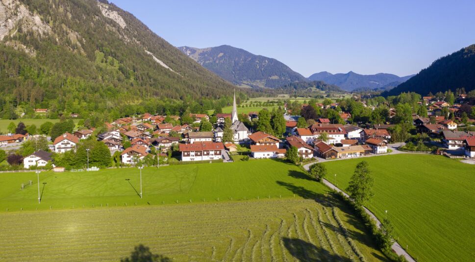 Blick auf Bayerischzell in Bayern