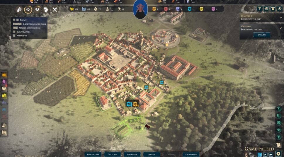 Der Baumodus von Kulturgebäuden