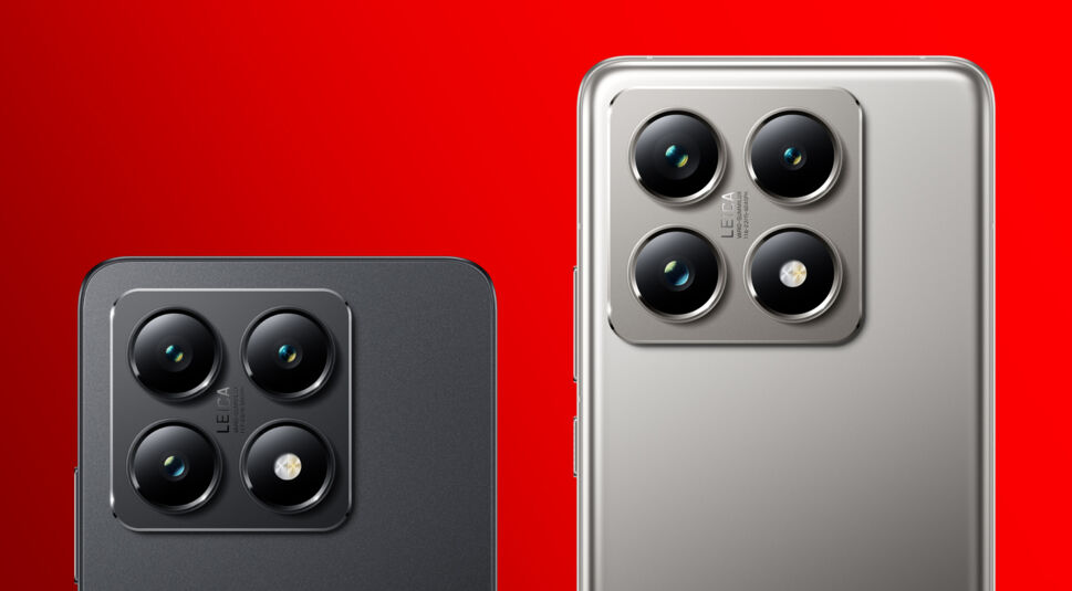 Auf diesem Bild sind die Kameraeinheiten auf der Rückseite der neuen Xiaomi 14T (Pro) Geräte zu erkennen. Die drei Kameras sind in einem Quadrat auf der Rückseite angebracht.