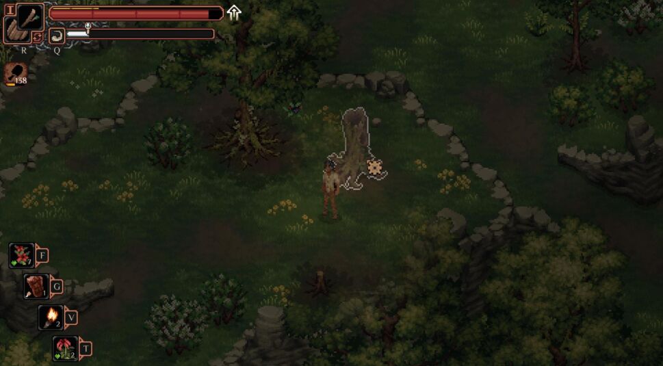 Ein toter Baum im Spiel Drova