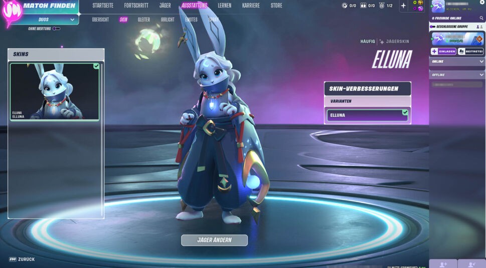 Screenshot des Charakters Elluna aus dem Spiel Supervive