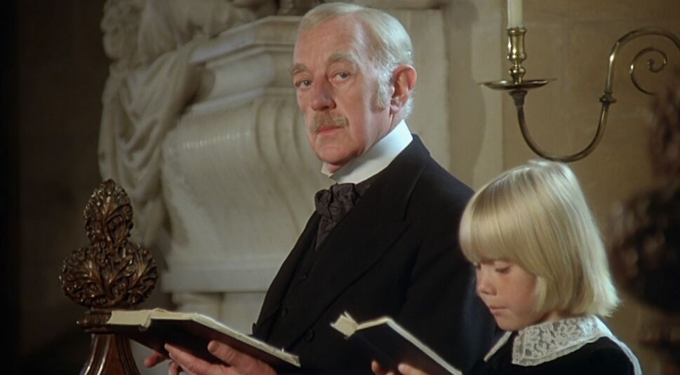 Alec Guinness und Ricky Schroder in einer Szene von "Der kleine Lord".