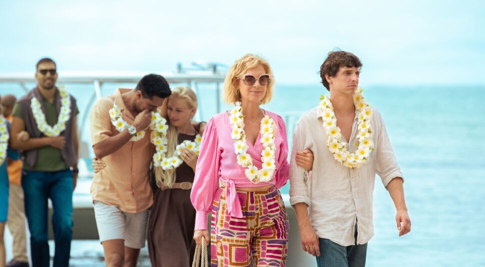 Julien Frison und Michèle Laroque in Flitterwochen mit meiner Mutter