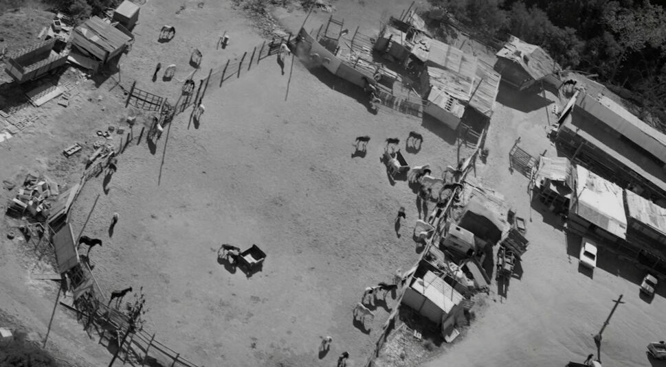 Ein Foto der Ranch, auf der die Manson Family gelebt hat.