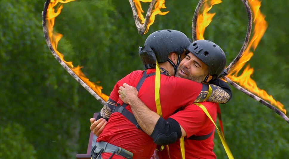 Sam und Rafi beim Final-Spiel von Das Sommerhaus der Stars.
