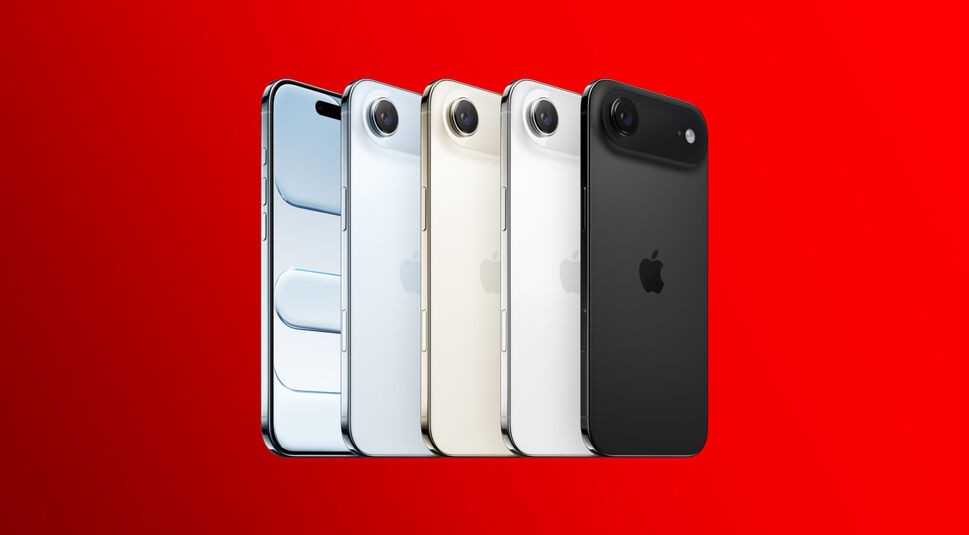 Auf dem Bild in dem Artikel zur neuen iPhone 17-Serie ist das iPhone 17 Air in allen verfügbaren Farben abgebildet.