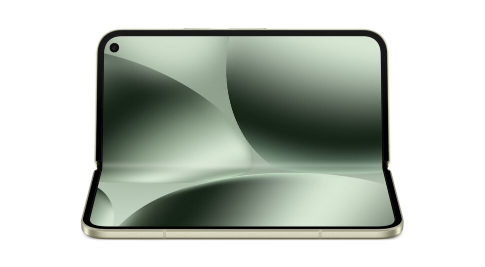 Das aufgeklappte Falt-Smartphone Pixel 10 Pro Fold ist zu sehen.