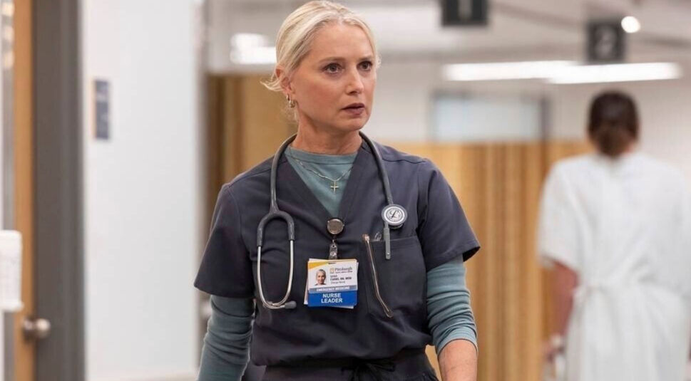 Katherine LaNasa in einer Szene von "The Pitt".